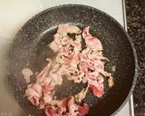 小松菜と豚コマにくの炒め物作り方1写真