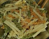 マカロニでナポリタン(弁当用)作り方1写真