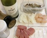 スペインタパスのシーフードパエリア作り方1写真