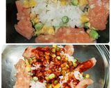 レンチンチキンライス(弁当用)作り方1写真