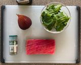 おうちガレット マグロステーキといちじく作り方2写真