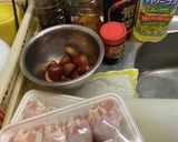 栗と 鶏手羽元の 煮物作り方1写真