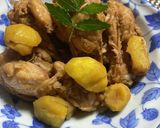 栗と 鶏手羽元の 煮物作り方7写真