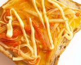 カニカマトースト　エスニック風作り方4写真