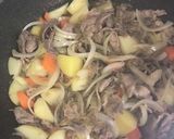 フライパンでごま油肉じゃが作り方3写真