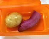 さつまいもとじゃがいものポテトサラダ♬作り方1写真