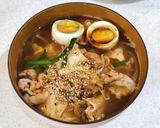 サッポロ一番ごま味豚キムチラーメン作り方7写真