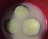 秋の味覚　ほっこり　さつまいも味噌汁作り方4写真
