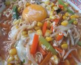 うちの定番コーンたっぷりサッポロ一番作り方7写真