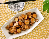 さつまいもとエリンギと豚肉の甘辛炒め作り方6写真