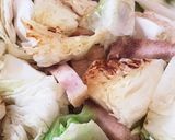 キャベツと自家製ベーコン焼き作り方2写真