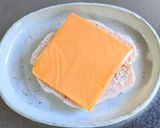 サラダチキンチェダーチーズのライ麦サンド作り方6写真