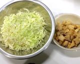 ふわふわ♬豆腐とキャベツのお好み焼き★作り方2写真