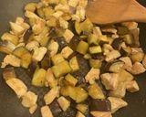 茄子と鶏肉のバジルパスタ(フジッリ)作り方7写真