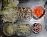 ハムとしめじの中華丼作り方1写真