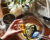 オリーブオイル入りくまちゃん蒸しケーキ作り方4写真