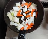 ハムとしめじの中華丼作り方4写真