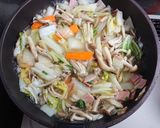 ハムとしめじの中華丼作り方8写真