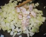 黒きくらげとベーコンのクリームパスタ作り方8写真
