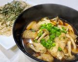 簡単旨い☆豚バラ肉ときのこのつけ蕎麦作り方5写真