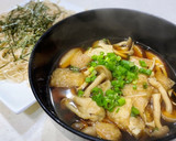 簡単旨い☆豚バラ肉ときのこのつけ蕎麦作り方5写真