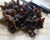 黒きくらげとベーコンのクリームパスタ作り方3写真