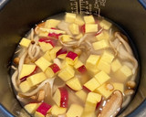 ハムとさつまいもの炊き込みご飯作り方5写真