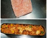 レンチンチキンライス(弁当用)作り方3写真