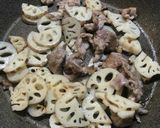 弁当に☆レンコンと豚肉のケチャップ炒め作り方2写真