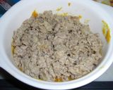 かぼちゃと鳥ミンチのチーズ焼き♥♡作り方3写真