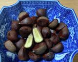 旬のうちに♩簡単、茹で栗作り方4写真