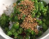 ツルムラサキ茎入り具沢山納豆!!作り方5写真
