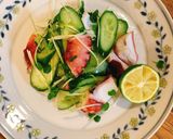 蛸と胡瓜の胡麻油塩和え作り方4写真