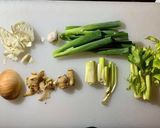 野菜床に漬けた鶏肉でグリルチキンと唐揚げ作り方1写真