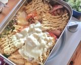 野菜たっぷりプデチゲ☆キャンプやお昼に♪作り方7写真