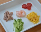 レンチンゼンヌードルの冷やし中華作り方2写真