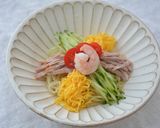 レンチンゼンヌードルの冷やし中華作り方3写真
