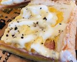 寝ぼけ眼の朝ごはん★チンする玉子パン作り方4写真