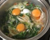青菜と卵の煮物作り方3写真