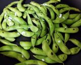 焼き枝豆【焼き方】オリーブオイルかけ作り方5写真