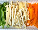 ピーマンと厚揚げとにんじんの豚バラ巻き♪作り方1写真
