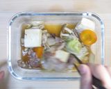 鶏がらポン酢でさっぱり肉豆腐作り方8写真