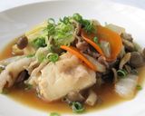 鶏がらポン酢でさっぱり肉豆腐作り方10写真