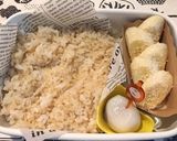ハンバーグで月見弁当 詰め方作り方2写真