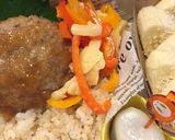 ハンバーグで月見弁当 詰め方作り方4写真