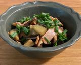 ハムと秋野菜のサッパリ辛子酢和え作り方6写真