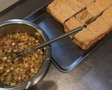 簡単　厚揚げのピリ辛　ねぎソースあんかけ作り方1写真
