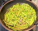 サツマイモの茎の麺つゆバター炒め作り方4写真