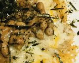 毎日の納豆●鶏皮とチーズのカリッと焼き添作り方4写真