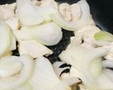 鶏肉のふわっと半熟玉子の親子皿どんぶり作り方2写真